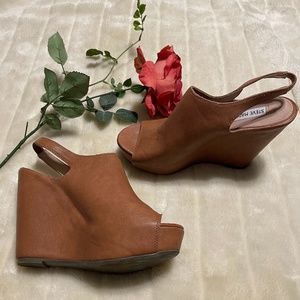 Steve Madden Blassst Platform Wedge Sandals Sz. 7.5